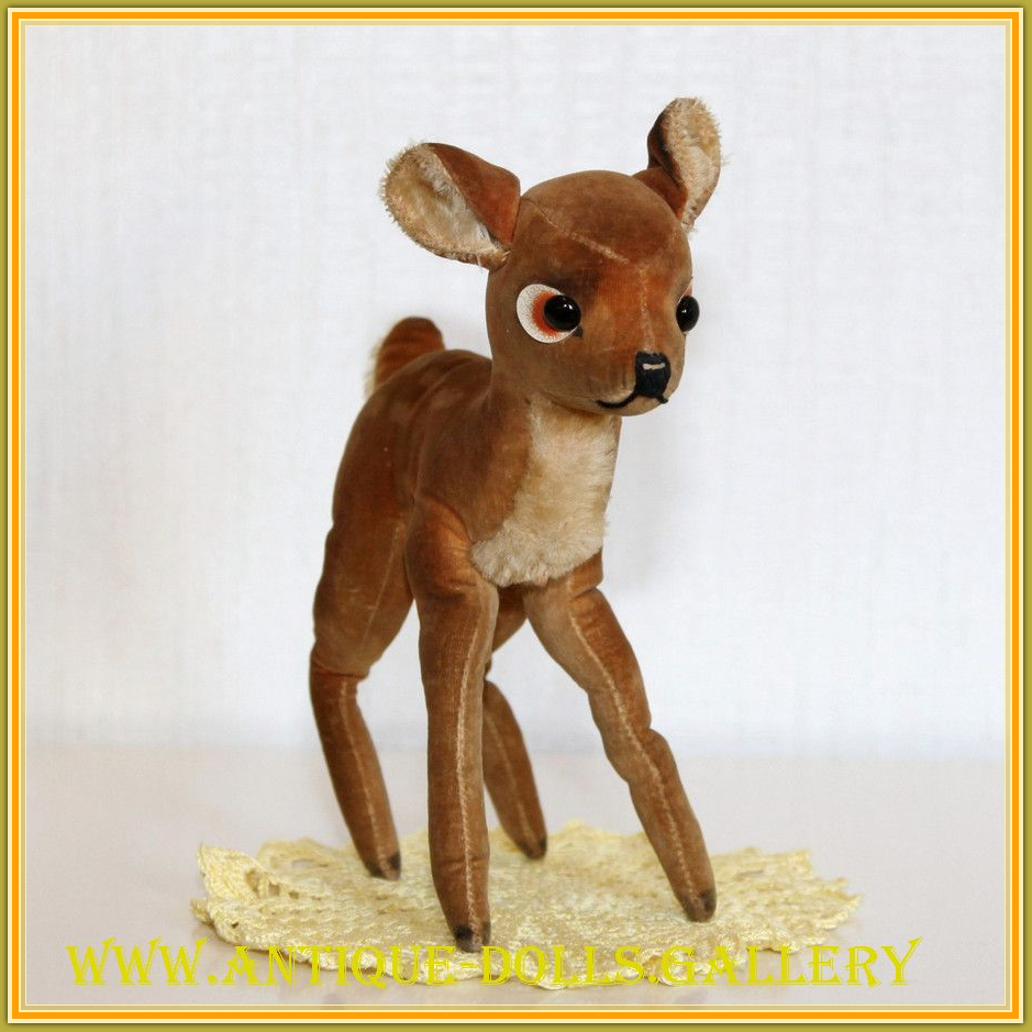 Винтажная игрушка оленёнок Steiff