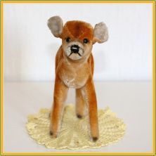 Винтажная игрушка оленёнок Steiff