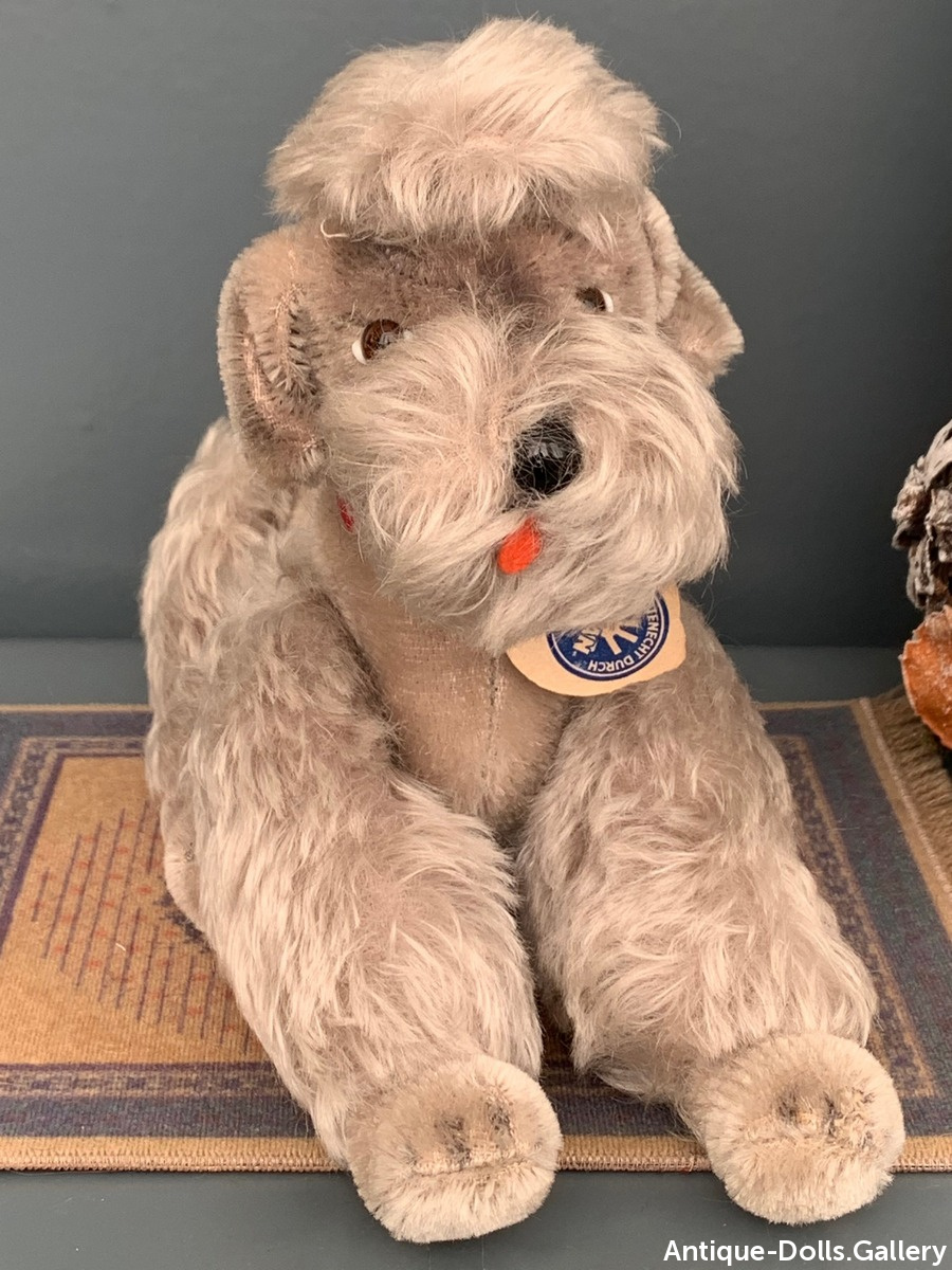 Винтажная игрушка собака Steiff