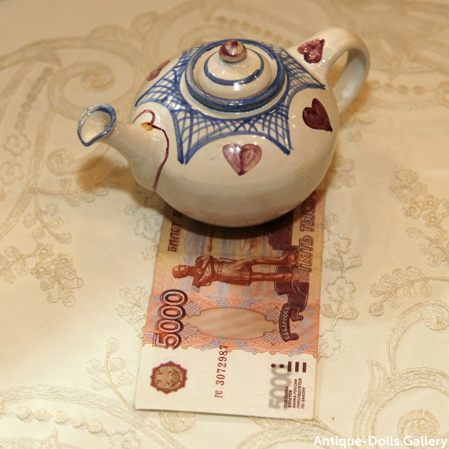 Антикварный чайный набор для кукол