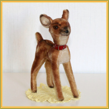 Винтажная игрушка оленёнок Steiff