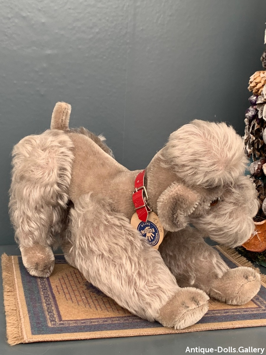 Винтажная игрушка собака Steiff
