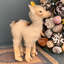 Винтажная игрушка лама Steiff