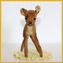 Винтажная игрушка оленёнок Steiff