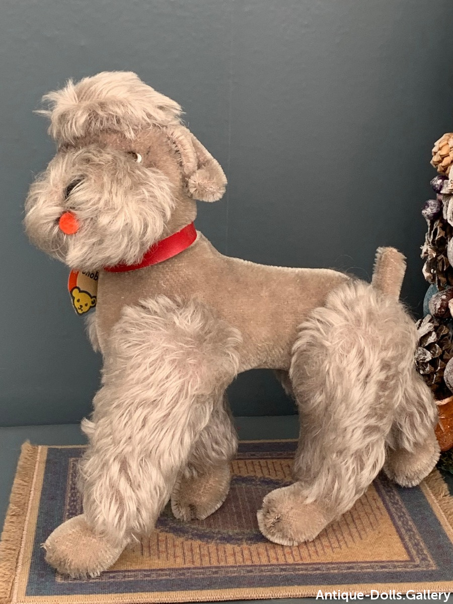 Винтажная игрушка собака Steiff