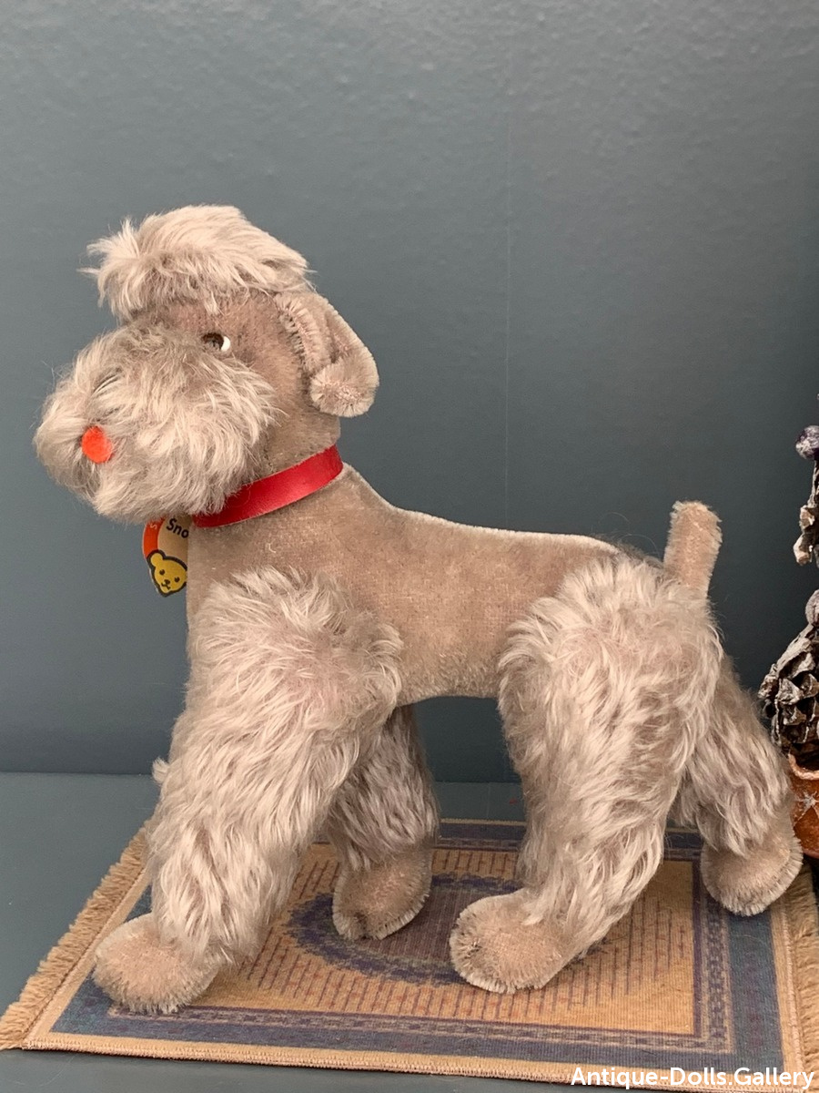 Винтажная игрушка собака Steiff