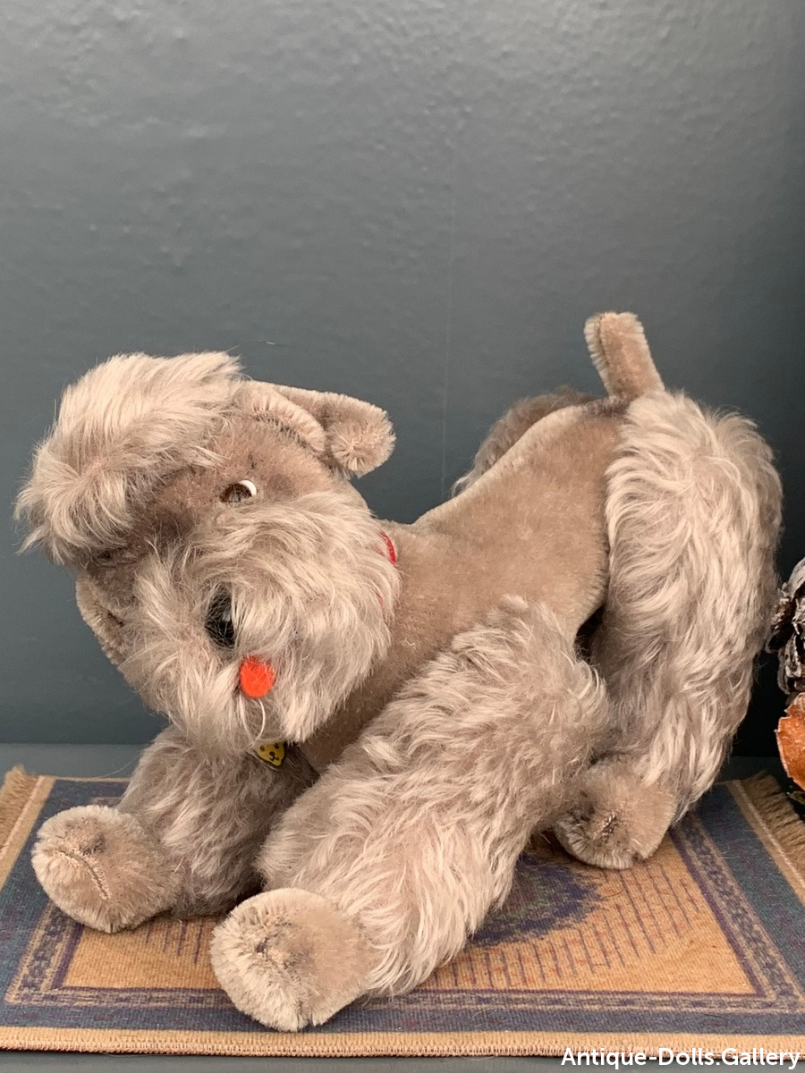 Винтажная игрушка собака Steiff