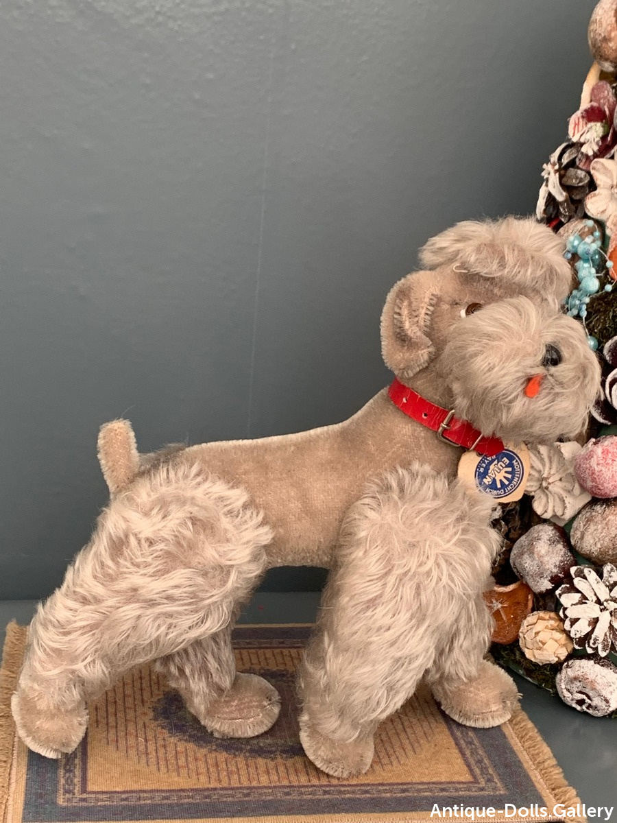 Винтажная игрушка собака Steiff